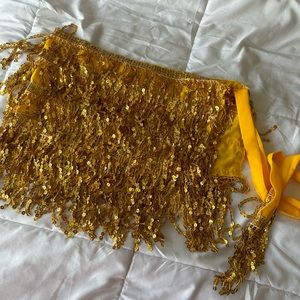 Gold Sequin Skirt